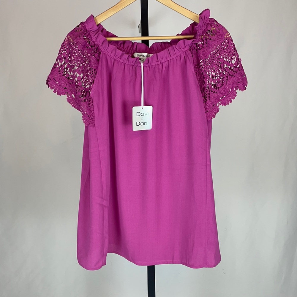 Beautiful lace off shoulder top